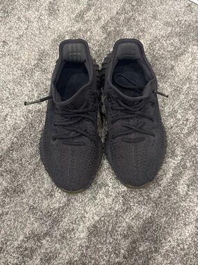 Yeezy Boost 350 V2 Triple Black Knit Sneakers